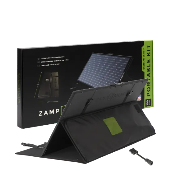 Picture of Zamp Solar OBSIDIAN SERIES 100 Watt Dometic PLB40 Charging Kit USP3002 