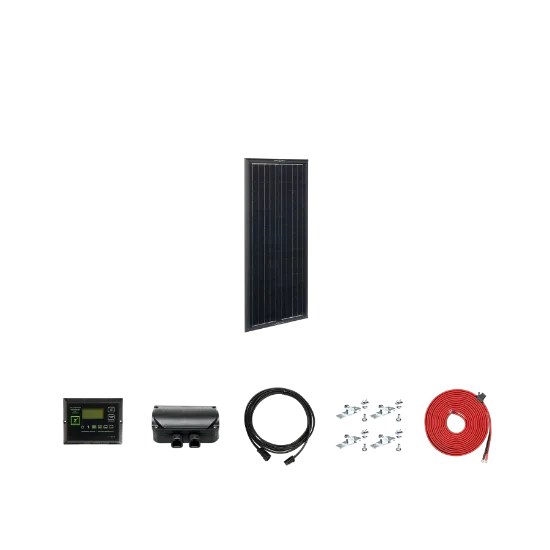 Picture of Zamp Solar OBSIDIAN Series 45 Watt Solar Panel Deluxe Kit  KIT1032 