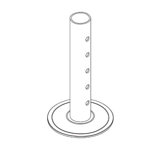 Picture of 87461 Husky Towing Trailer Tongue Jack Drop Leg