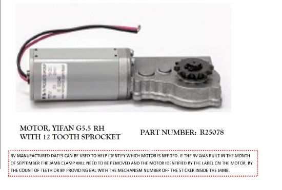 Picture of R25078 BAL RV Slide Out Motor