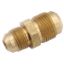 Picture of Anderson Metal LF 7506 Series 3/8" x 1/4" OD Tube 45 Deg SAE Flare Brass Fresh Water Straight Fitting 704056-0604 06-1300    