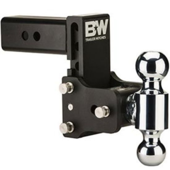 Picture of B&W Hitches Tow & Stow (TM) Class V 2-1/2" 14.5K 5.2" Drop x 5.7" Lift Double Ball Mount TS20037B 14-1721                    