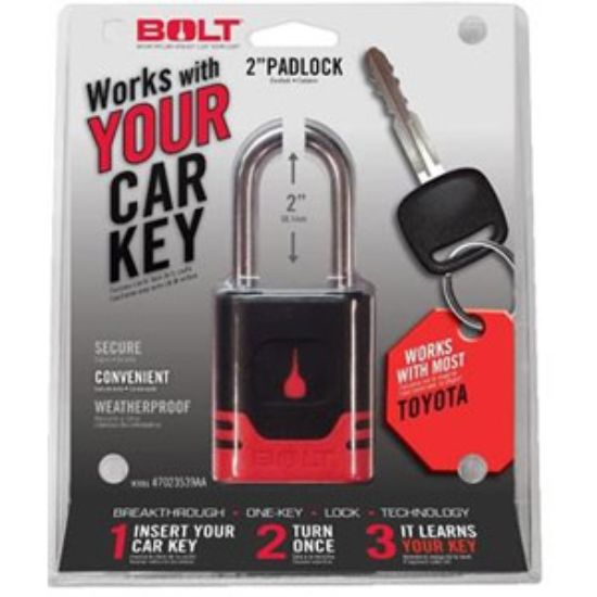 Picture of BOLT Locks  Steel Key Padlock For Toyota Model Keys 7023539 20-0851                                                          