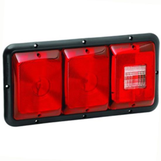 Picture of Bargman 84 Series Red 14-1/16"x6-15/16"x1-1/4" Tail Light 34-84-009 18-0055                                                  
