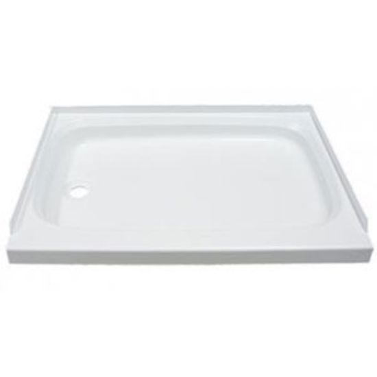 Picture of Better Bath  White 24"x32" Standard LH Drain Shower Pan 210369 10-5744                                                       