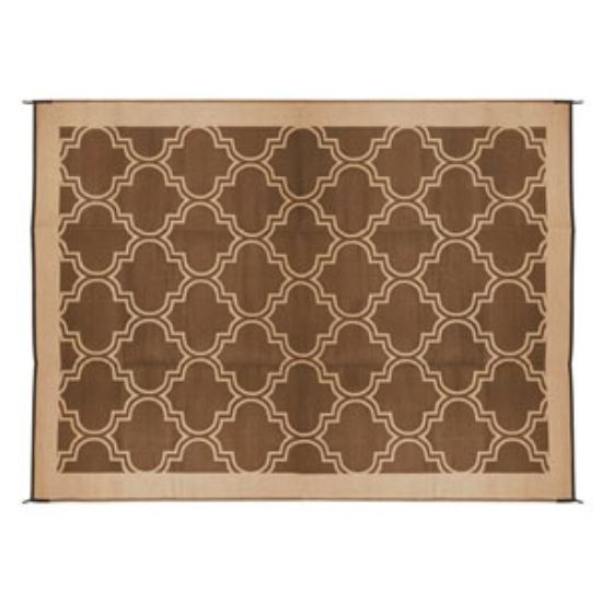Picture of Camco  6' x 9'  Brown/ Tan Camping Mat 42877 01-0747                                                                         