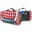 Picture of Camco  Fleece w/ Waterproof Backing Red & White Checkered Picnic Blanket 42801 03-0721                                       