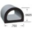 Picture of Clean Seal  Black EPDM 3/4"Wx9/16"Hx50'L D-Type Seal 135H2-50 13-1754                                                        