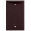 Picture of Cooper Wire Arrow Hart Brown Thermoset Plastic 1 Gang Receptacle Cover 2129B-BOX 19-3810                                     