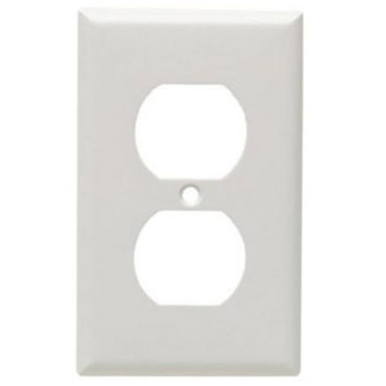 Picture of Cooper Wire Arrow Hart White Thermoset Plastic 1 Gang Receptacle Cover 2132W-BOX 19-3491                                     