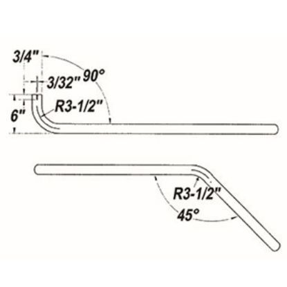 Picture of Cummins Onan  1-1/2" Dia 90/45 Deg Bend Generator Tailpipe for Cummins Onan 046-00745 19-4229                                