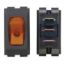 Picture of Diamond Group  1-Piece Brown w/Amber Light SPST Rocker Switch DG133VP 19-2058                                                