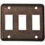 Picture of Diamond Group  3-Pack Brown Triple Opening Switch Plate Cover DG318PB 19-0411                                                