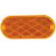 Picture of Diamond Group  4-5/16"x1-7/8" Oval Amber Screw Mount Reflector WP-R-42167A 71-2564                                           