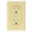 Picture of Diamond Group  Ivory 120V/ 15A Indoor/ Outdoor GFI Receptacle DG15VVP 19-1347                                                