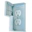Picture of Diamond Group  White 125V Outdoor Dual Receptacle w/ Weatherproof Cover DG52499SVP 19-1402                                   