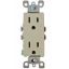 Picture of Diamond Group Decor (R) Ivory 125V/ 15A Indoor/ Outdoor Dual Receptacle DGS58VP 19-1387                                      