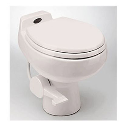 Picture of Dometic Traveler (R) 510 Plus White Ceramic Permanent Toilet w/ Pedal Flush 302651001 12-0013