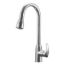Picture of Dura Faucet  Nickel w/Single Lever Kitchen Faucet w/Gooseneck Spout DF-NMK508-SN 10-3813                                     