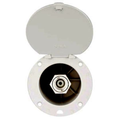Picture of Dura Faucet  White Quick Connect Valve Exterior Spray Port DF-SA184-WT 10-1222                                               