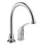 Picture of Dura Faucet Designer Series Nickel w/Single Lever Kitchen Faucet w/Gooseneck Spout DF-NMK301-SN 10-0341                      