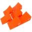Picture of Husky Towing  Set-6 Bright Orange Plastic Wheel Chock 95036 15-1566                                                          