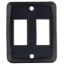 Picture of JR Products  Black Double Opening Multi Purpose Switch Faceplate 12885 19-1885                                               