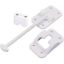 Picture of JR Products  Polar White Plastic 6" Straight Entry Door Holder w/ Bumper 10444B 20-0696                                      
