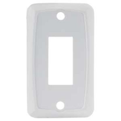 Picture of JR Products  White Single Opening Multi Purpose Switch Faceplate 12845 19-1884                                               