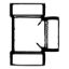 Picture of Lasalle Bristol  1-1/2" Slip ABS Plastic Vent Tee Waste Valve Fitting w/ Flange 632101 11-1051                               