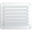 Picture of Leisure Time  White ABS 5" Square Wall Vent w/ Fixed Louvers DV55W 22-3555                                                   