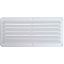 Picture of Leisure Time  White ABS 5"L X 10"W Rectangular Wall Vent w/ Fixed Louvers DV510W 22-3553                                     