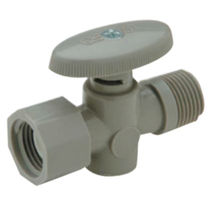 Picture of QEST Qicktite (R) 1/2" MPT Acetal Straight Stop Valve  10-3504                                                               