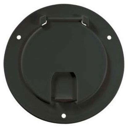 Picture of RV Designer  Black Round Non-Lockable Access Door B113 19-3053                                                               