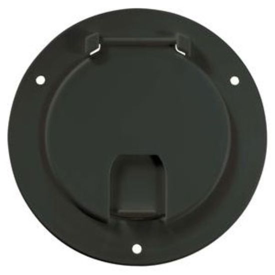Picture of RV Designer  Black Round Non-Lockable Access Door B113 19-3053                                                               
