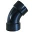 Picture of Valterra  1-1/2" Hub Plastic 45Deg Elbow Waste Valve Fitting D50-2885 89-8355                                                