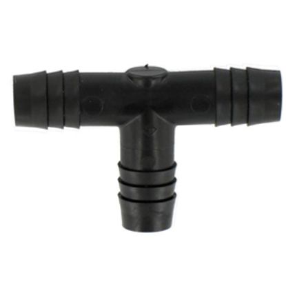 Picture of Valterra  Plastic Tee 1/2" Barb Fresh Water Hose Connector RF843 10-0908                                                     
