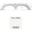 Picture of Icon  Polar White Tandem Axle Fender Skirt For Thor Brands 01822 15-0070                                                     