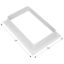 Picture of Icon  White ABS Plastic Rectangular Skylight Trim Ring 01936 22-0335                                                         